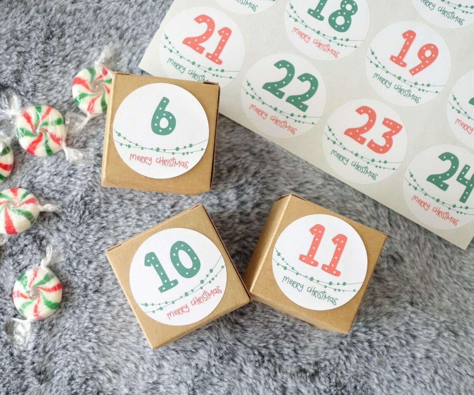 24 x Christmas Advent Boxes ($1.30 X 24 units)