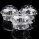 100 Clear Single Cupcake Muffin Dome Pods